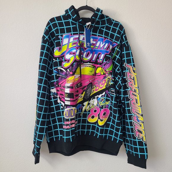 Adidas x Jeremy Scott Rally Hoodie Sweater HG6511 Size XL - Picture 1 of 4